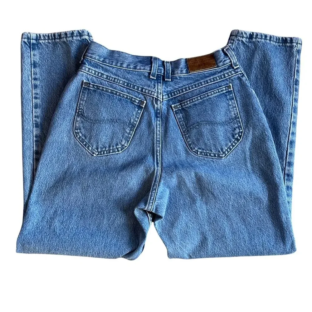 RARE Upside Down Label Vintage Lee Mom 90s Jeans 24" Waist - Picture 1 of 16